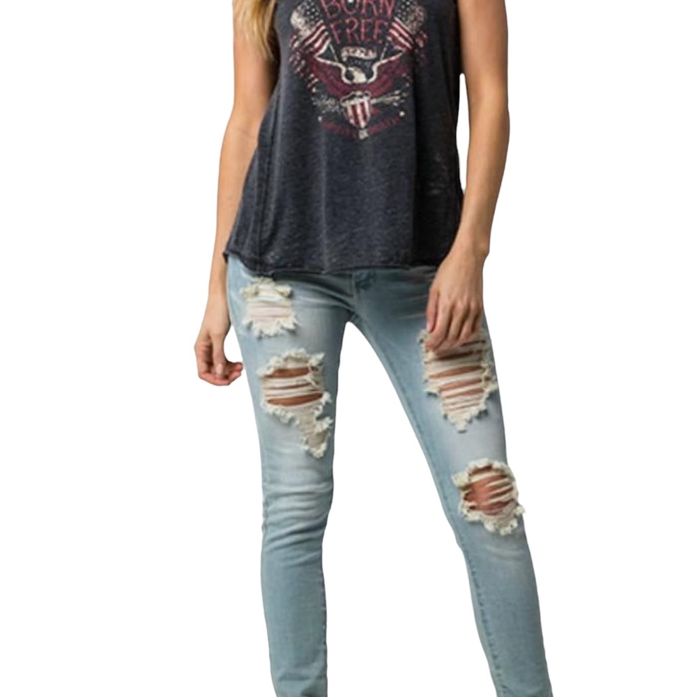 White Crow born free muscle tee medium - Picture 7 of 10